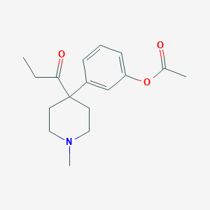 molecular formula C17H23NO3 B027398 Acetoxyketobemidone CAS No. 107419-07-8