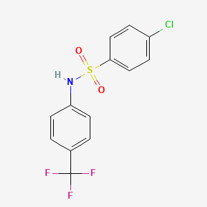 molecular formula C13H9ClF3NO2S B2739804 4-chloro-N-[4-(trifluoromethyl)phenyl]benzenesulfonamide CAS No. 107491-59-8