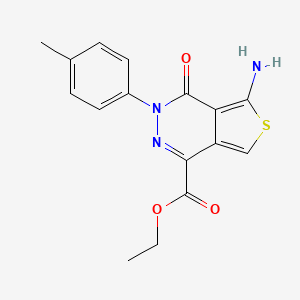 Ethyl 5-amino-3-(4-methylphenyl)-4-oxothieno[3,4-d]pyridazine-1-carboxylate
