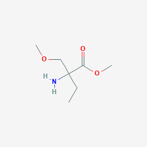 molecular formula C7H15NO3 B2739807 Methyl 2-amino-2-(methoxymethyl)butanoate CAS No. 1343369-63-0