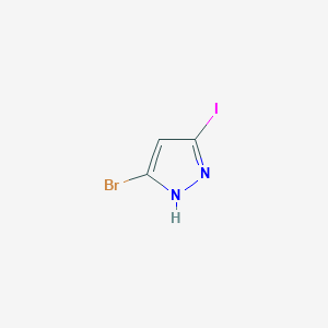 molecular formula C3H2BrIN2 B2739809 3-Bromo-5-iodopyrazole CAS No. 1015779-70-0