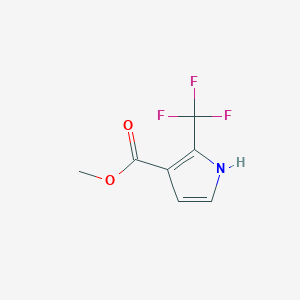 molecular formula C7H6F3NO2 B2739819 Methyl 2-(trifluoromethyl)-1H-pyrrole-3-carboxylate CAS No. 2110344-75-5