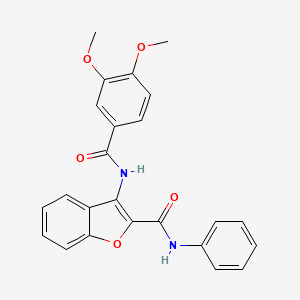 3-(3,4-dimethoxybenzamido)-N-phenylbenzofuran-2-carboxamide