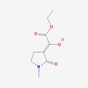 molecular formula C9H13NO4 B2739868 Ethyl (2Z)-2-hydroxy-2-(1-methyl-2-oxopyrrolidin-3-ylidene)acetate CAS No. 2305135-58-2