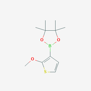 molecular formula C11H17BO3S B2739883 2-(2-Methoxythiophen-3-yl)-4,4,5,5-tetramethyl-1,3,2-dioxaborolane CAS No. 2073096-04-3
