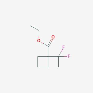 molecular formula C9H14F2O2 B2739896 Ethyl 1-(1,1-difluoroethyl)cyclobutane-1-carboxylate CAS No. 2114191-23-8
