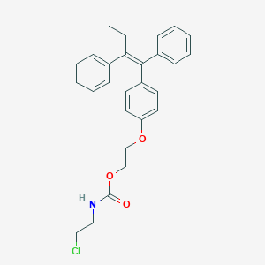 molecular formula C27H28ClNO3 B027399 N-Chloroethyl-dbpe-carbamate CAS No. 104691-76-1