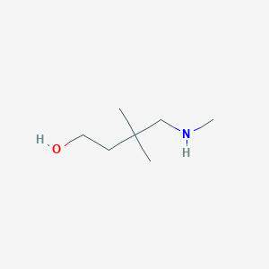 molecular formula C7H17NO B2739924 3,3-Dimethyl-4-(methylamino)butan-1-ol CAS No. 1268153-97-4