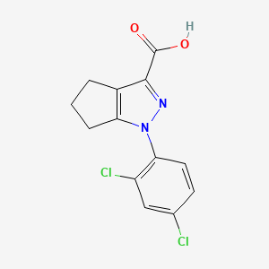 1-(2,4-dichlorophenyl)-1H,4H,5H,6H-cyclopenta[c]pyrazole-3-carboxylic acid