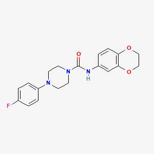 molecular formula C19H20FN3O3 B2739988 N-(2,3-dihydro-1,4-benzodioxin-6-yl)-4-(4-fluorophenyl)piperazine-1-carboxamide CAS No. 865659-74-1