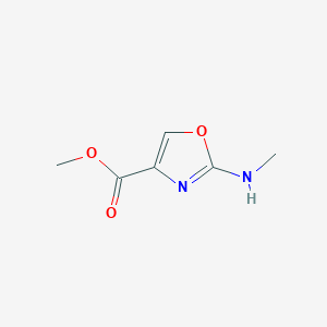 molecular formula C6H8N2O3 B2739992 Methyl 2-(methylamino)-1,3-oxazole-4-carboxylate CAS No. 2090005-88-0