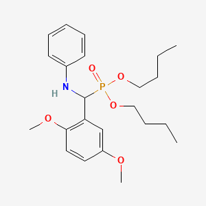 molecular formula C23H34NO5P B2740041 dibutyl [(2,5-dimethoxyphenyl)(phenylamino)methyl]phosphonate CAS No. 431885-75-5