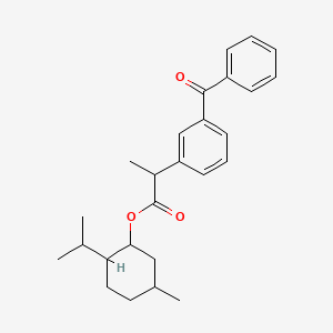 molecular formula C26H32O3 B2740055 5-Methyl-2-(propan-2-yl)cyclohexyl 2-(3-benzoylphenyl)propanoate 