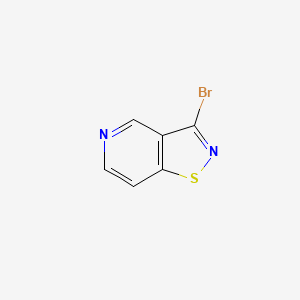 molecular formula C6H3BrN2S B2740078 3-Bromoisothiazolo[4,5-c]pyridine CAS No. 1706459-54-2