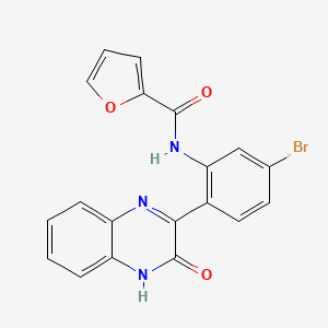 molecular formula C19H12BrN3O3 B2740100 N-(5-bromo-2-(3-hydroxyquinoxalin-2-yl)phenyl)furan-2-carboxamide CAS No. 1797228-62-6