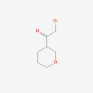 molecular formula C7H11BrO2 B2740124 2-Bromo-1-(oxan-3-yl)ethan-1-one CAS No. 1461706-30-8