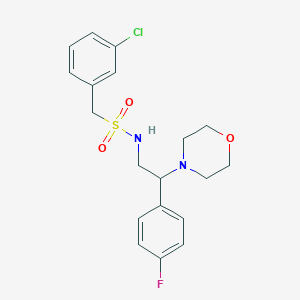 1-(3-chlorophenyl)-N-(2-(4-fluorophenyl)-2-morpholinoethyl)methanesulfonamide