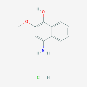 4-Amino-2-methoxynaphthalen-1-ol hydrochloride