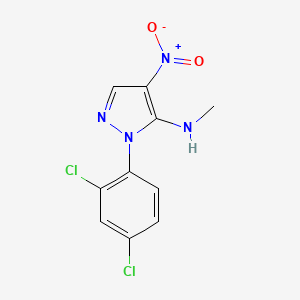 1-(2,4-dichlorophenyl)-N-methyl-4-nitro-1H-pyrazol-5-amine