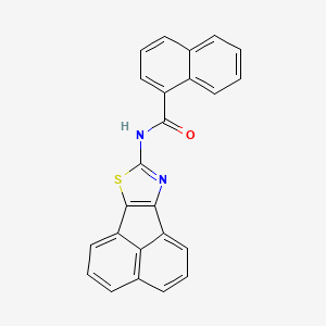 molecular formula C24H14N2OS B2740200 N-(acenaphtho[1,2-d]thiazol-8-yl)-1-naphthamide CAS No. 536729-83-6