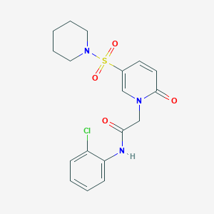 N-(2-chlorophenyl)-2-[2-oxo-5-(piperidin-1-ylsulfonyl)pyridin-1(2H)-yl]acetamide