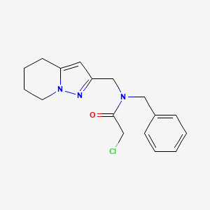 molecular formula C17H20ClN3O B2740207 N-benzyl-2-chloro-N-({4H,5H,6H,7H-pyrazolo[1,5-a]pyridin-2-yl}methyl)acetamide CAS No. 2411226-55-4