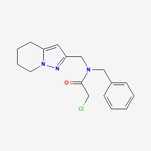 N-Benzyl-2-chloro-N-(4,5,6,7-tetrahydropyrazolo[1,5-a]pyridin-2-ylmethyl)acetamide