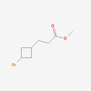 molecular formula C8H13BrO2 B2740236 Methyl 3-(3-bromocyclobutyl)propanoate CAS No. 2193067-66-0