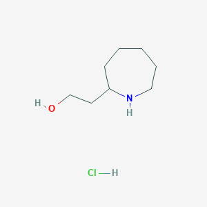molecular formula C8H18ClNO B2740261 2-(Azepan-2-yl)ethan-1-ol hydrochloride CAS No. 109859-93-0