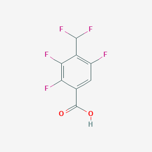 molecular formula C8H3F5O2 B2740292 4-(Difluoromethyl)-2,3,5-trifluorobenzoic acid CAS No. 2248342-07-4