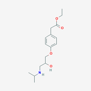 molecular formula C16H25NO4 B027403 美托洛尔酸乙酯 CAS No. 29112-40-1