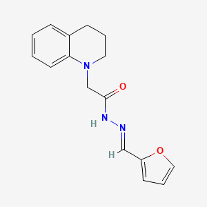 B2740312 (E)-2-(3,4-dihydroquinolin-1(2H)-yl)-N'-(furan-2-ylmethylene)acetohydrazide CAS No. 681479-30-1