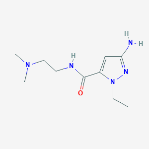 molecular formula C10H19N5O B2740313 3-amino-N-[2-(dimethylamino)ethyl]-1-ethyl-1H-pyrazole-5-carboxamide CAS No. 1856091-26-3