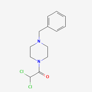 molecular formula C13H16Cl2N2O B2740347 1-(4-benzylpiperazin-1-yl)-2,2-dichloroethan-1-one CAS No. 77367-95-4