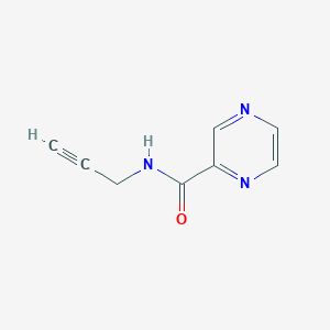 molecular formula C8H7N3O B2740356 N-(Prop-2-YN-1-YL)pyrazine-2-carboxamide CAS No. 1090998-64-3