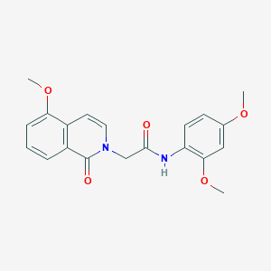 molecular formula C20H20N2O5 B2740399 N-(2,4-dimethoxyphenyl)-2-(5-methoxy-1-oxo-1,2-dihydroisoquinolin-2-yl)acetamide CAS No. 868223-55-6