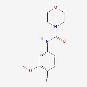 molecular formula C12H15FN2O3 B2740411 N-(4-Fluoro-3-methoxyphenyl)morpholine-4-carboxamide CAS No. 1711283-42-9