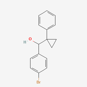 molecular formula C16H15BrO B2740503 (4-bromophenyl)(1-phenylcyclopropyl)methanol CAS No. 1282676-70-3