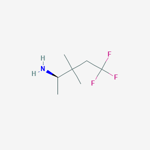 molecular formula C7H14F3N B2740506 (2R)-5,5,5-Trifluoro-3,3-dimethylpentan-2-amine CAS No. 2248199-96-2