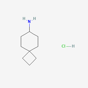 molecular formula C9H18ClN B2740508 Spiro[3.5]nonan-7-amine hydrochloride CAS No. 1956326-79-6