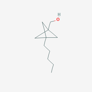 molecular formula C11H20O B2740541 (3-Pentyl-1-bicyclo[1.1.1]pentanyl)methanol CAS No. 2287317-01-3