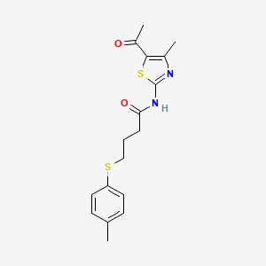 B2740595 N-(5-acetyl-4-methylthiazol-2-yl)-4-(p-tolylthio)butanamide CAS No. 941877-73-2