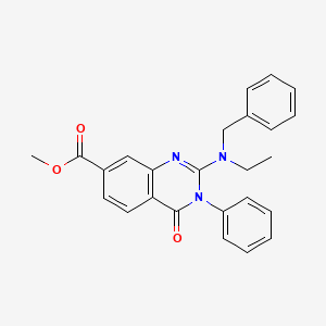 molecular formula C25H23N3O3 B2740647 Methyl 2-[benzyl(ethyl)amino]-4-oxo-3-phenyl-3,4-dihydroquinazoline-7-carboxylate CAS No. 1251603-38-9