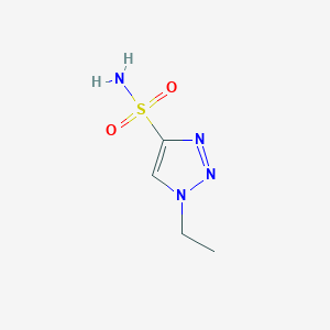 molecular formula C4H8N4O2S B2740661 1-ethyl-1H-1,2,3-triazole-4-sulfonamide CAS No. 2138219-63-1