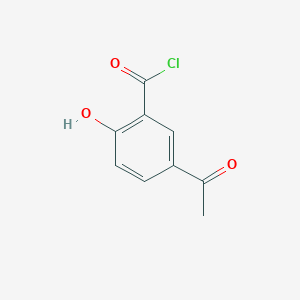 molecular formula C9H7ClO3 B027407 5-Acetyl-2-hydroxybenzoyl chloride CAS No. 108295-15-4