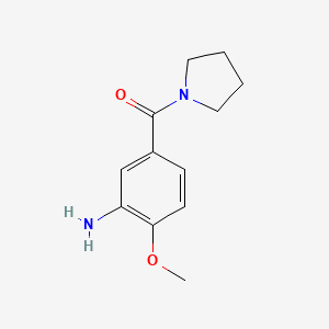 2-Methoxy-5-[(pyrrolidin-1-yl)carbonyl]aniline