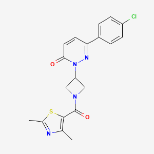 6-(4-Chlorophenyl)-2-[1-(2,4-dimethyl-1,3-thiazole-5-carbonyl)azetidin-3-yl]pyridazin-3-one