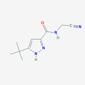 5-Tert-butyl-N-(cyanomethyl)-1H-pyrazole-3-carboxamide