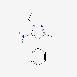 molecular formula C12H15N3 B2740733 1-Ethyl-3-methyl-4-phenyl-1h-pyrazol-5-amine CAS No. 1517764-11-2