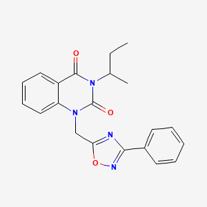 3-sec-butyl-1-[(3-phenyl-1,2,4-oxadiazol-5-yl)methyl]quinazoline-2,4(1H,3H)-dione